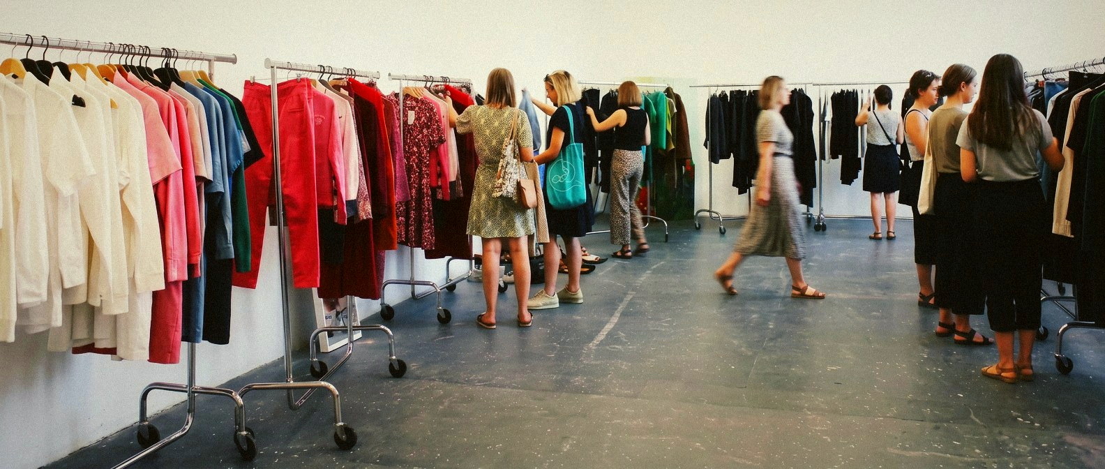 Members at a THE VELVET fashion exchange